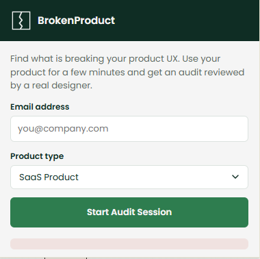 BrokenProduct extension